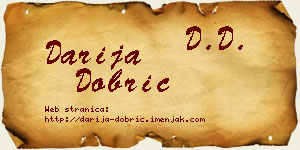 Darija Dobrić vizit kartica